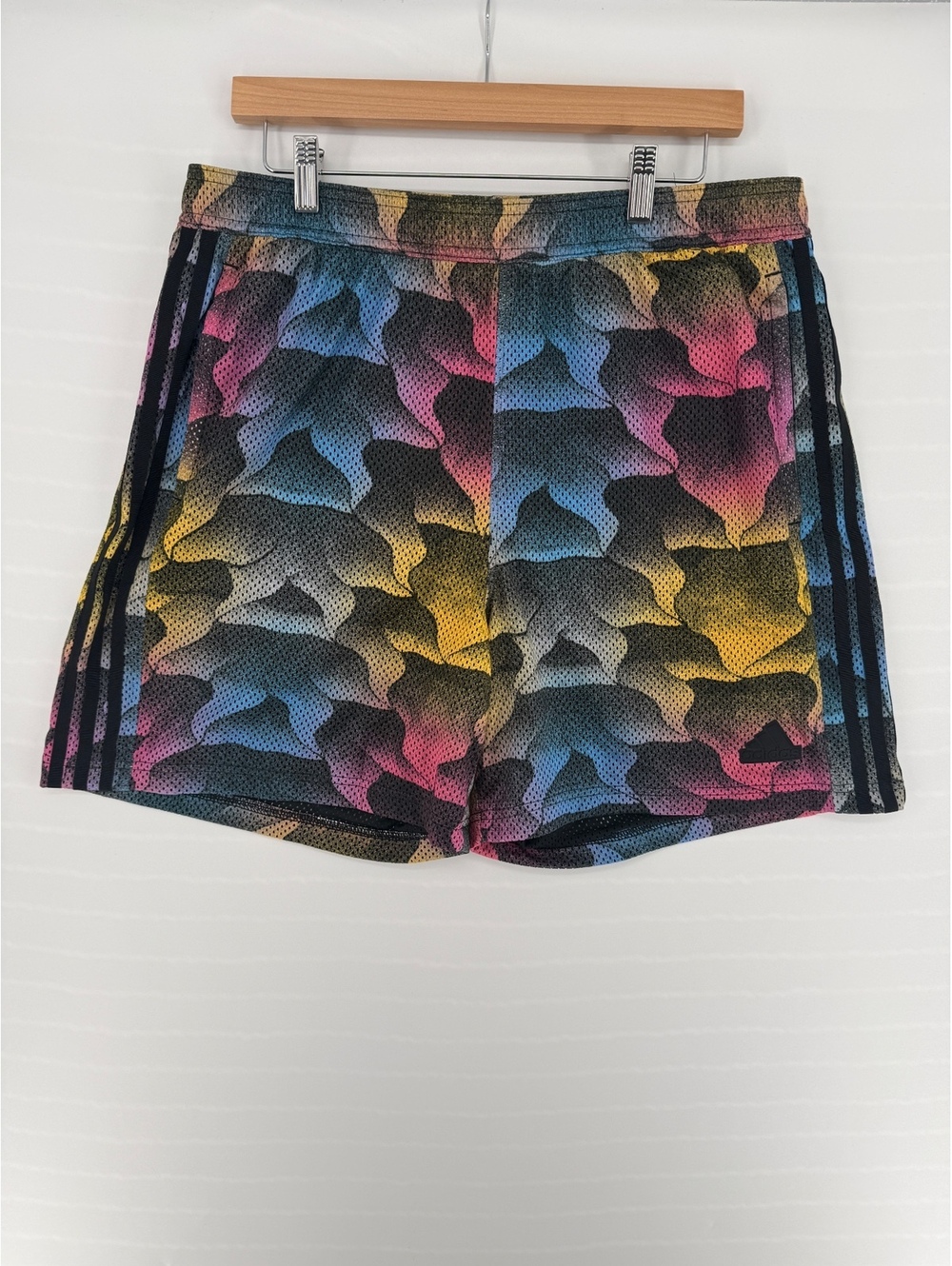 adidas Tiro Allover Print Mesh Shorts Mens XL Black Spark IS1533 NWT $45